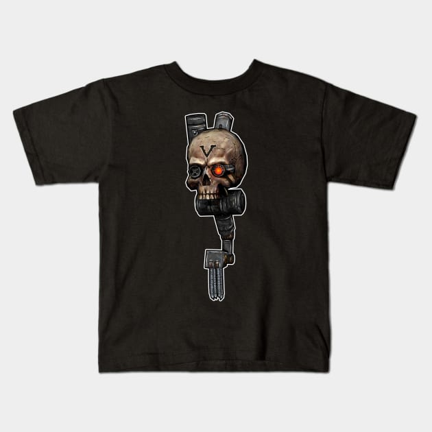 Servo Skull Kids T-Shirt by SimonBreeze